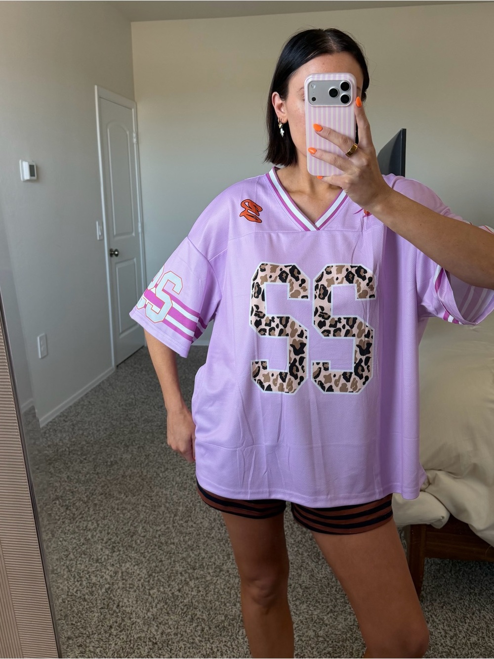 Pink 22 leopard jersey